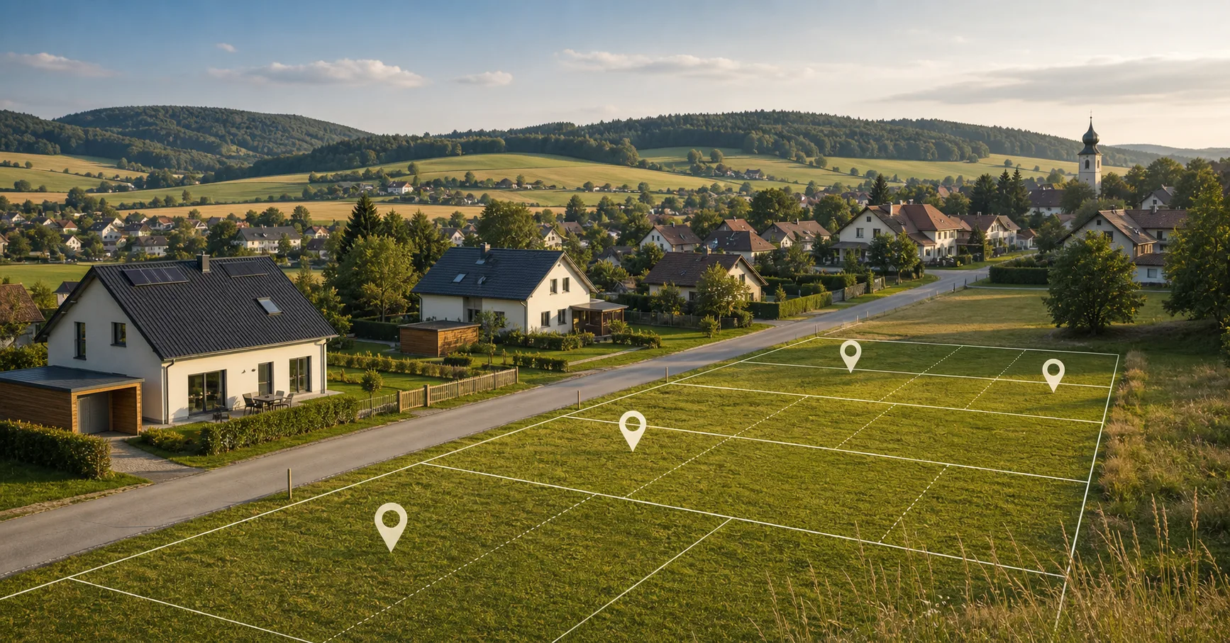 Günstiges Bauland in einer ländlichen österreichischen Gemeinde mit Parzellen-Overlay